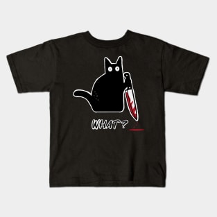 Funny Halloween Cat Kids T-Shirt